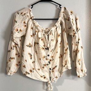 Off the shoulder blouse